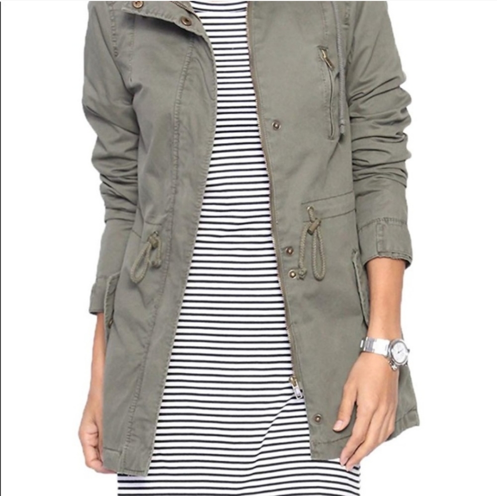 Olive Utility Jacket NWT Sz M